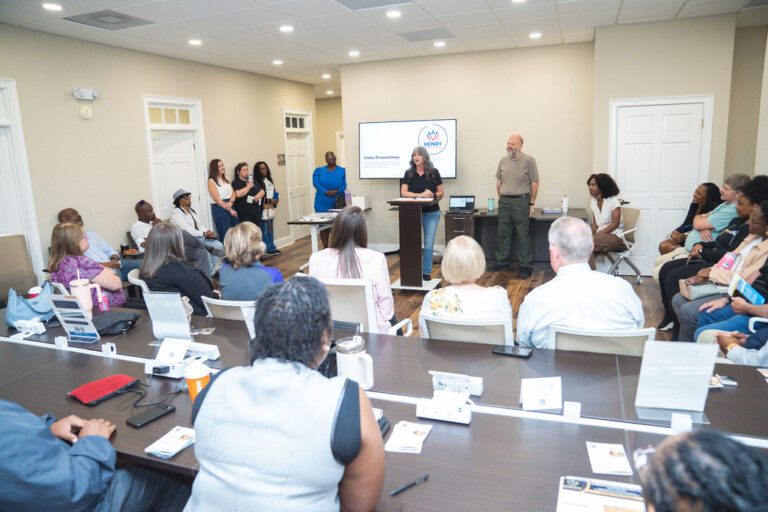 Small business owners networking meeting